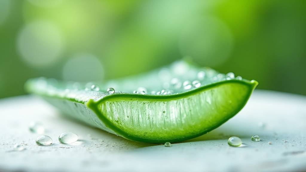 Plante d'aloe vera en gros plan