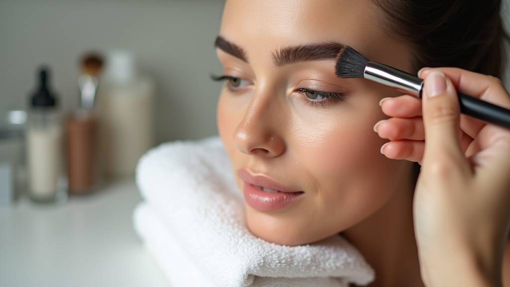 Technique d'application du crayon à sourcils