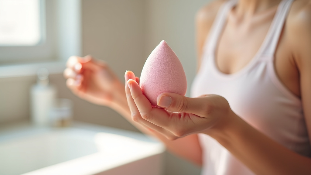 Technique d'application du fond de teint avec Beautyblender