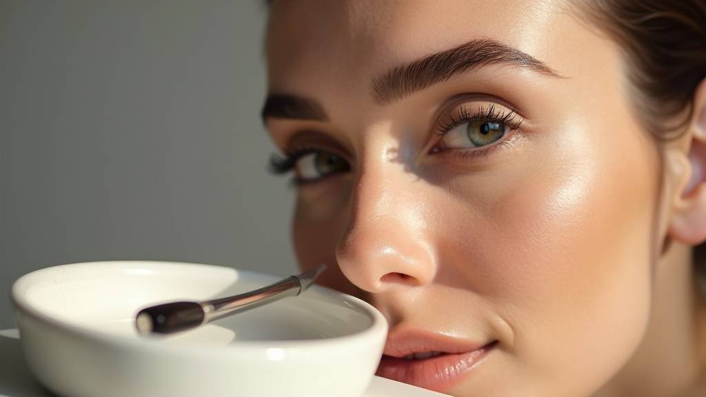 Application d'un brow pen pour redessiner les sourcils avec précision