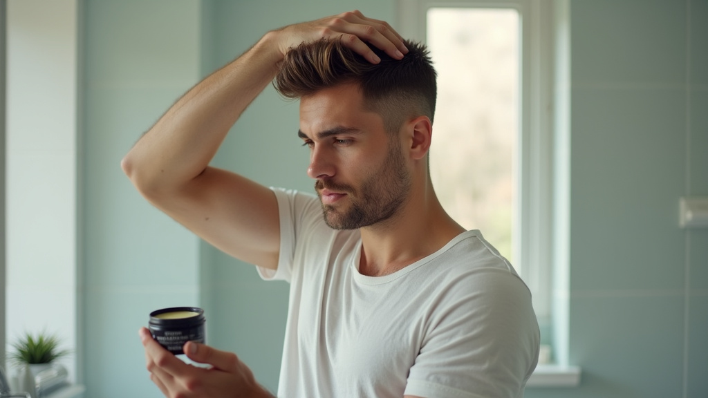 Technique d'application de la cire coiffante sur les cheveux