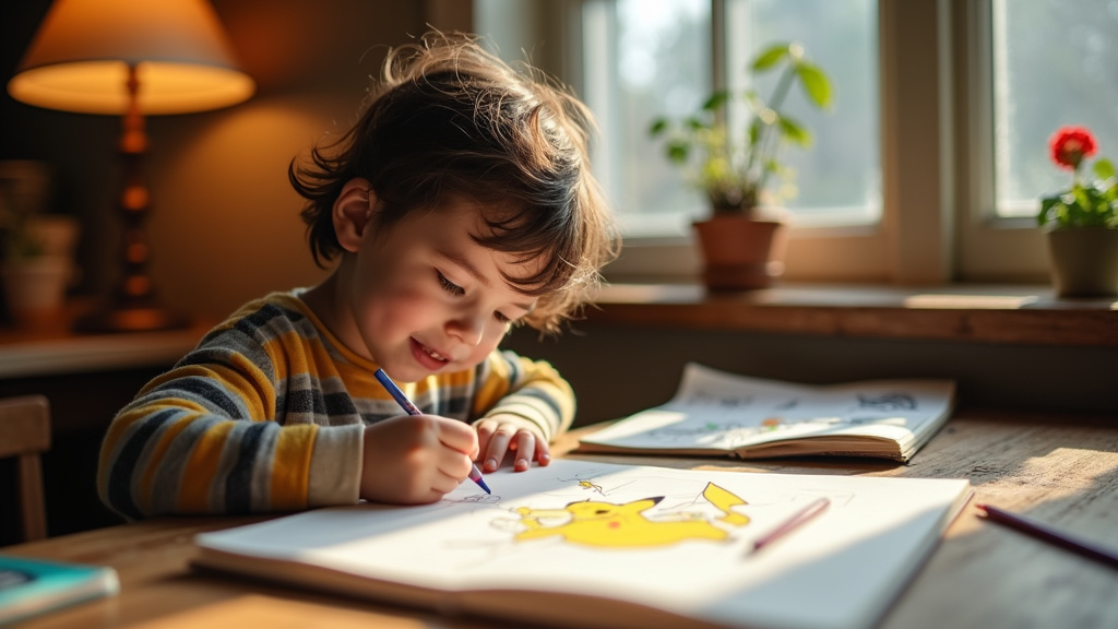 Illustration de plusieurs Pokémon dessinés avec différentes techniques et styles