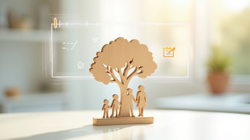 Interface de l'application FamilyWall montrant le calendrier partagé familial