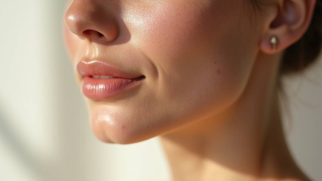 Application de fils de collagène sur le visage