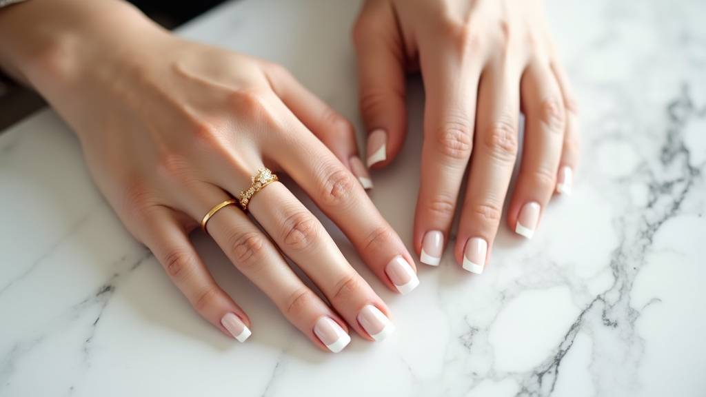 Exemple de French manucure élégante