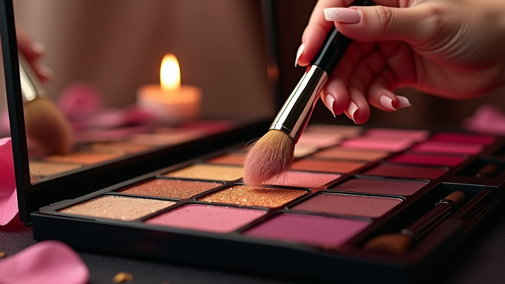 Produits Glam by Majha disposés en collection sur fond noir