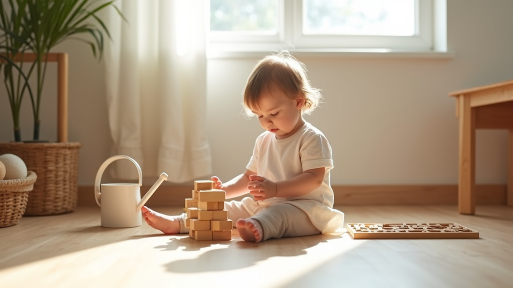 Enfants travaillant ensemble dans un environnement Montessori