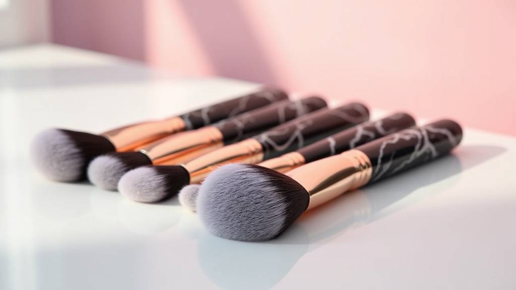 Les pinceaux de maquillage effet marbre : le choix tendance - Glamsbar Maquillage
