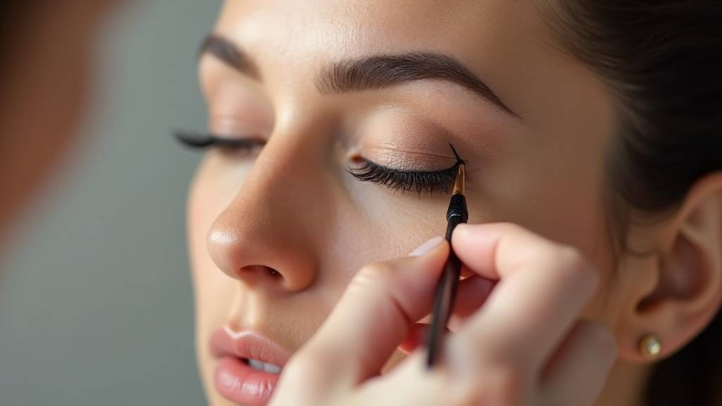 Résultat final avec un regard intense grâce au liner gel