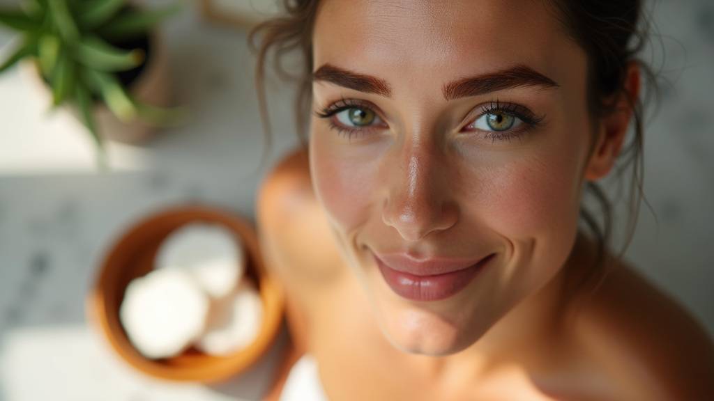 Technique de restructuration des sourcils au henné par une esthéticienne professionnelle