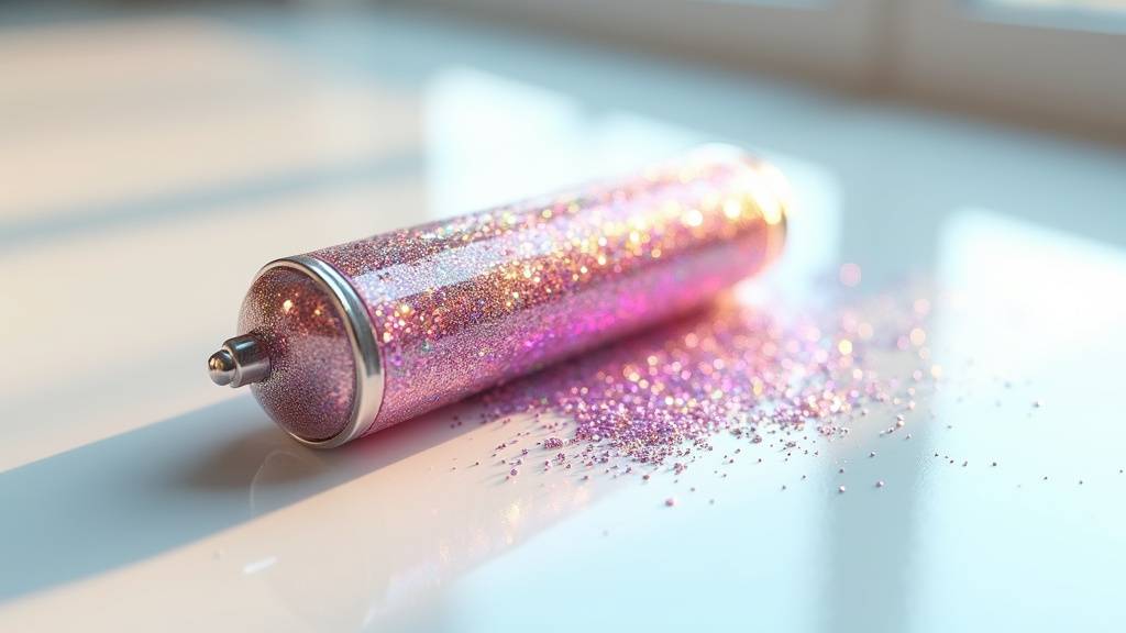 Trousse à paillettes colorée et scintillante