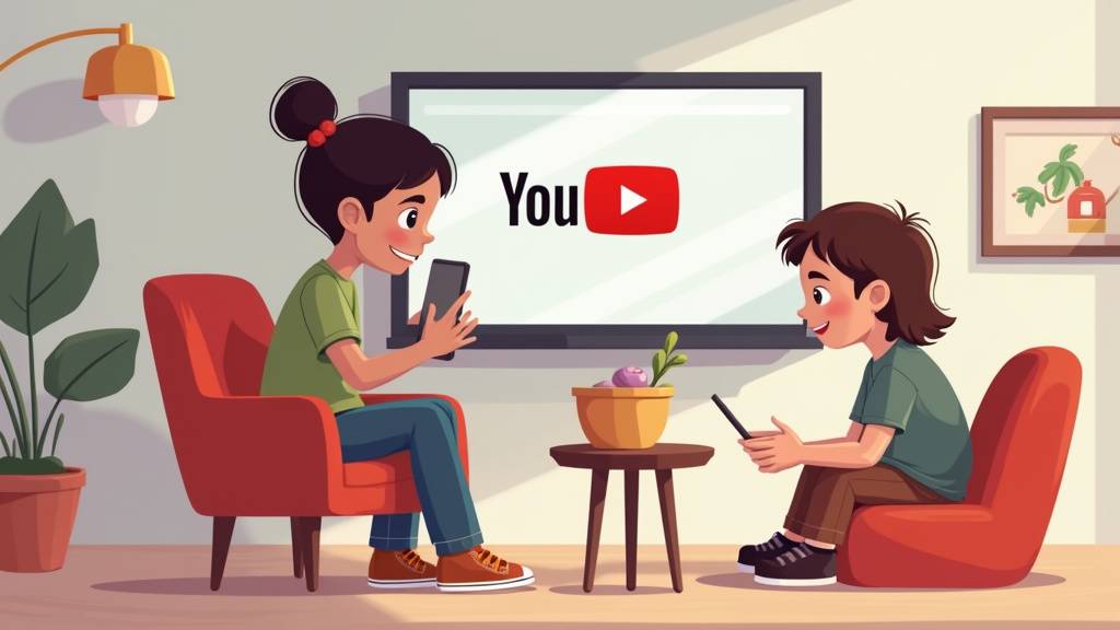 Enfant utilisant YouTube Kids en toute sécurité